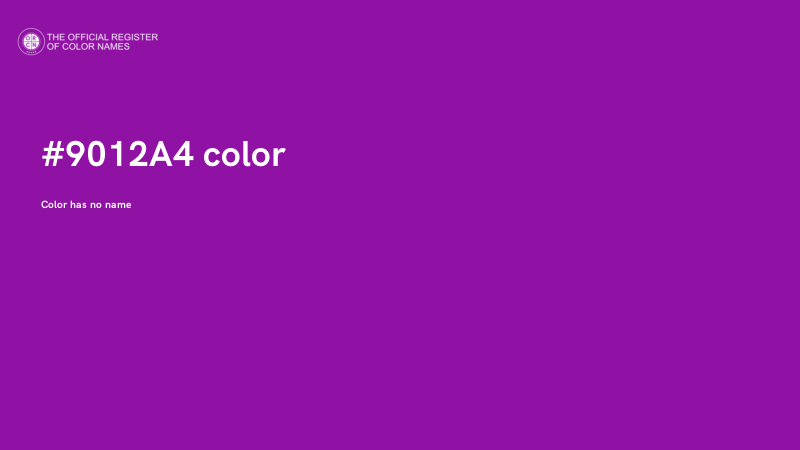 #9012A4 color image