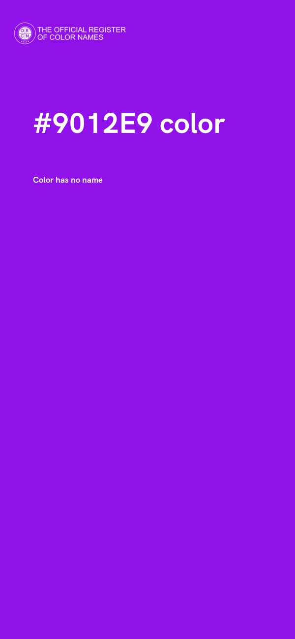 #9012E9 color image