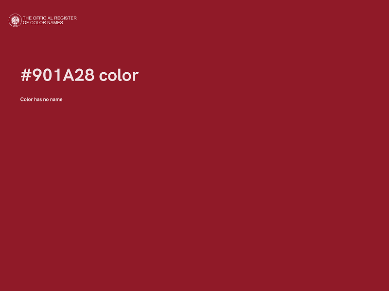#901A28 color image