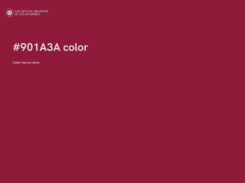 #901A3A color image