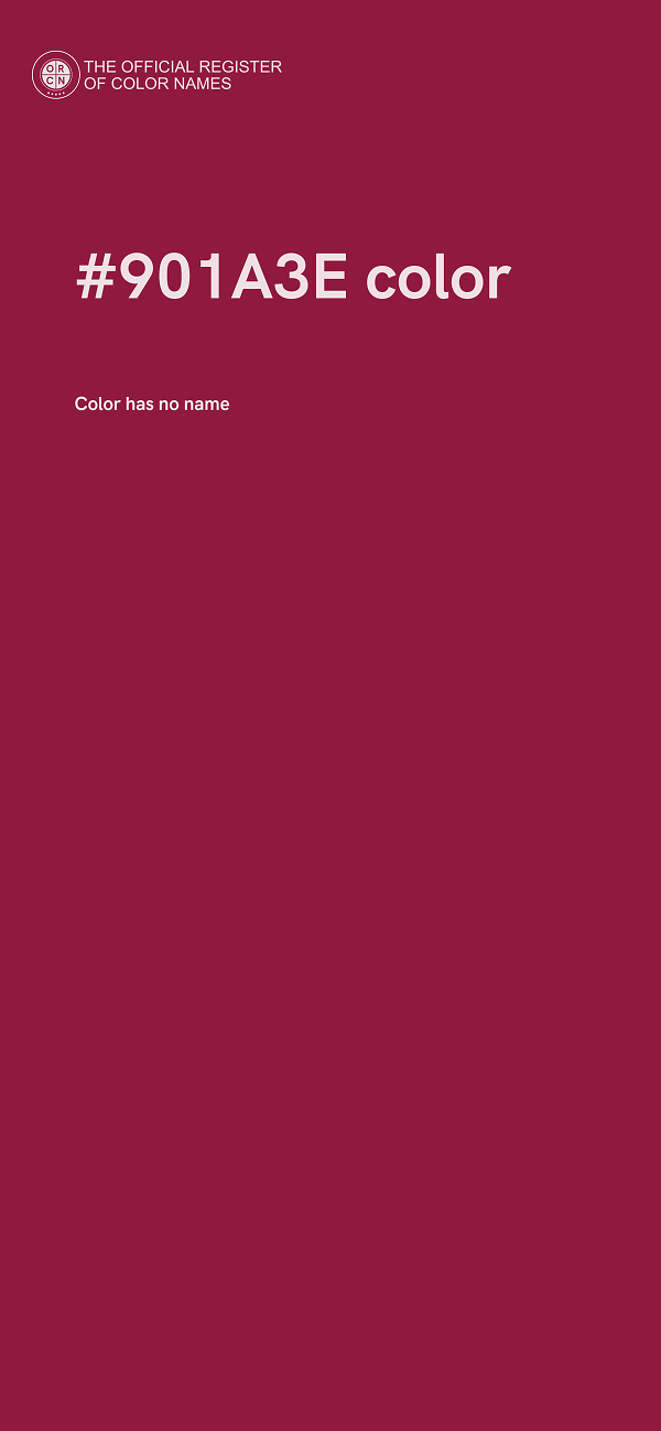 #901A3E color image