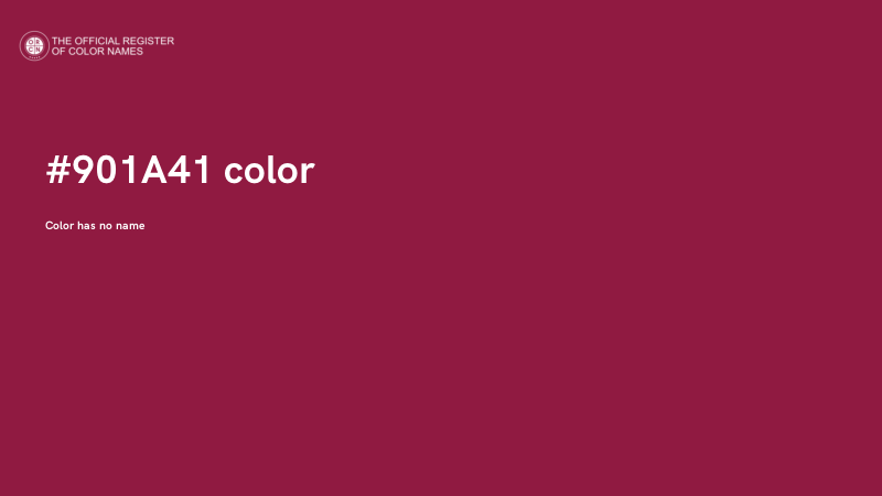 #901A41 color image