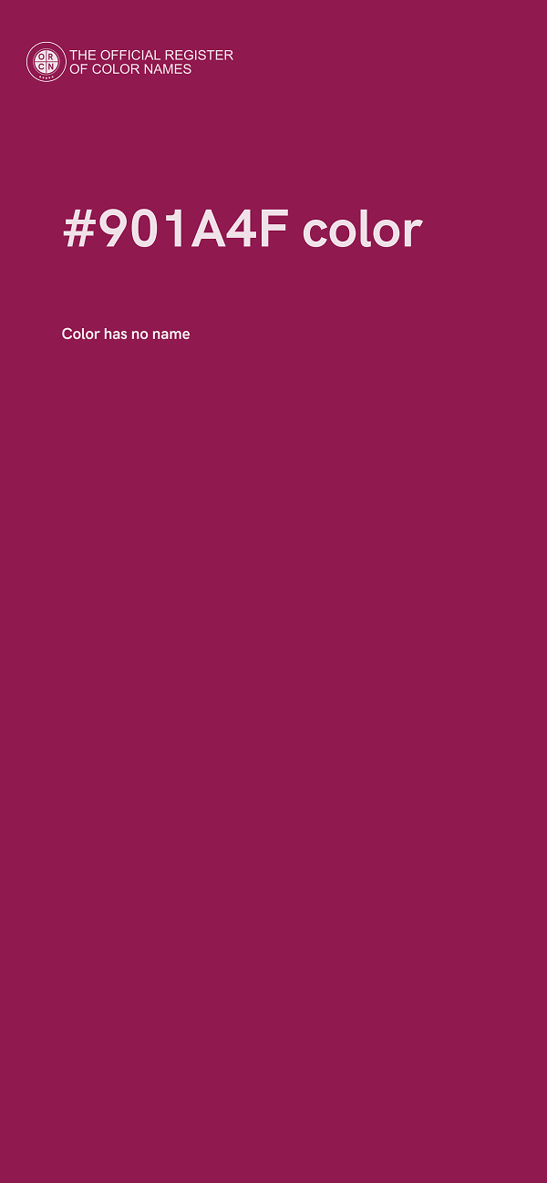 #901A4F color image