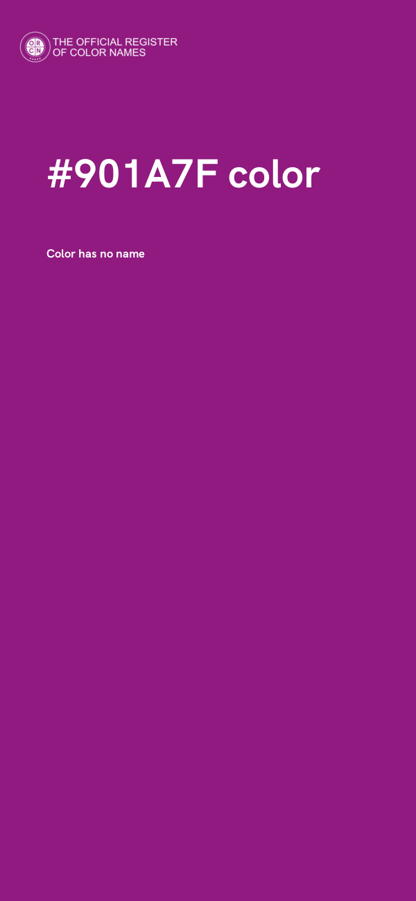 #901A7F color image