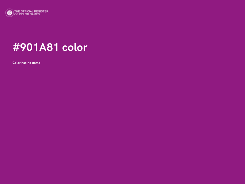 #901A81 color image
