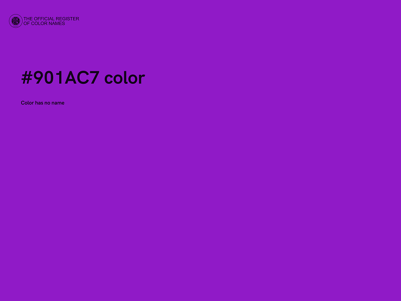 #901AC7 color image