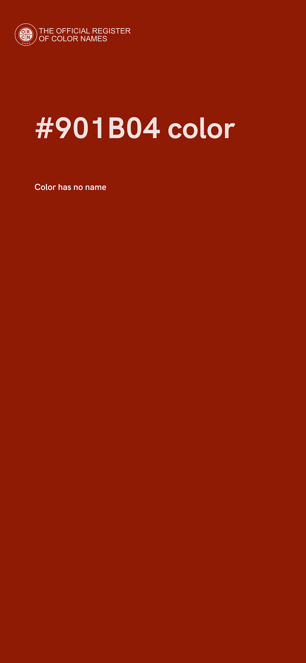 #901B04 color image
