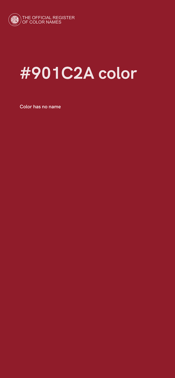 #901C2A color image