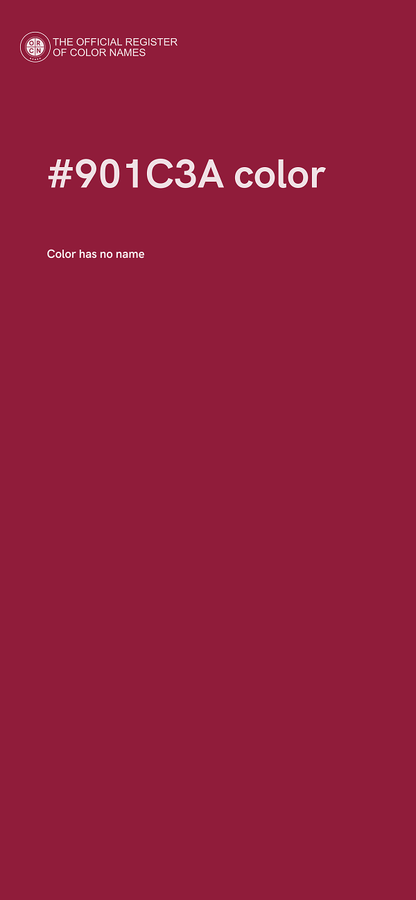 #901C3A color image