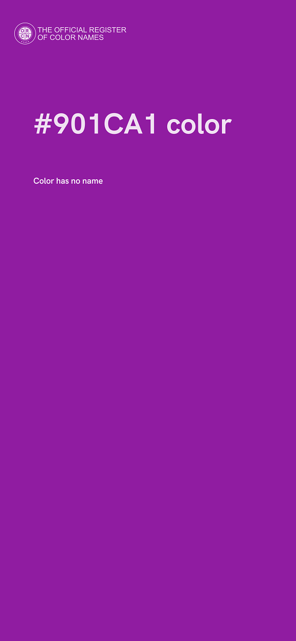 #901CA1 color image