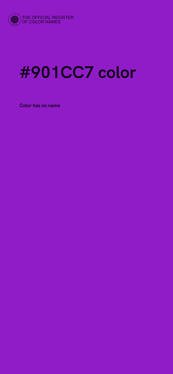 #901CC7 color image