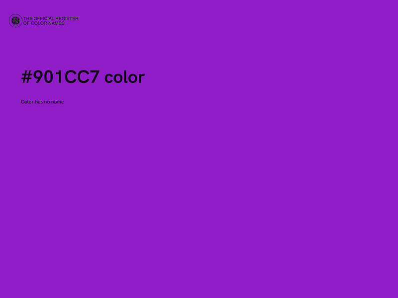 #901CC7 color image