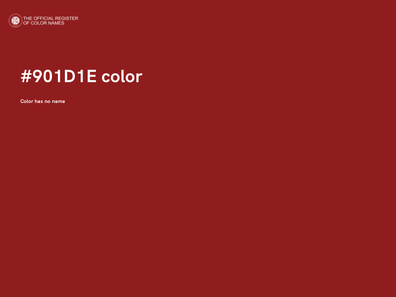 #901D1E color image