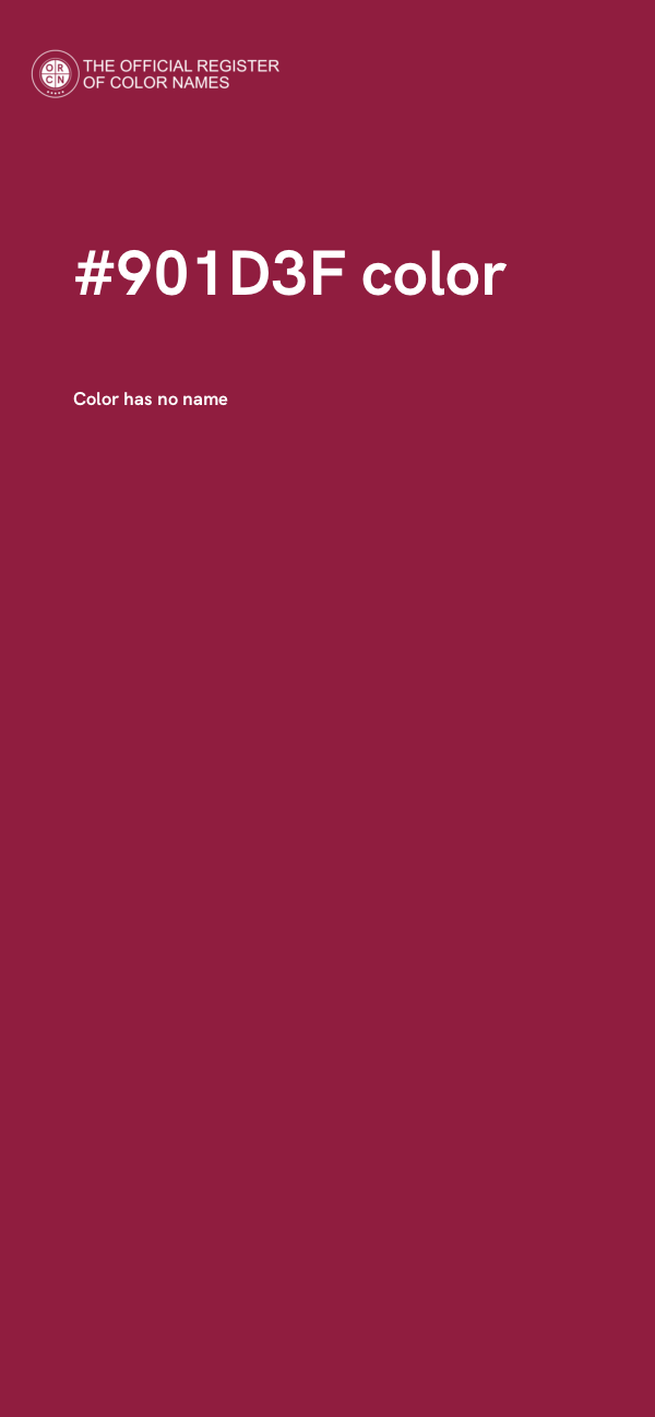#901D3F color image