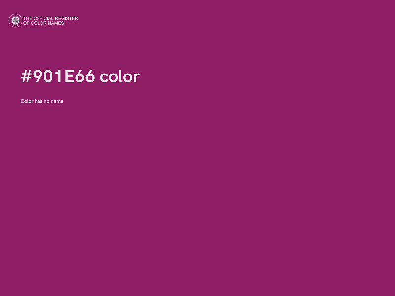 #901E66 color image