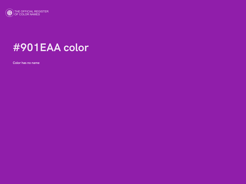 #901EAA color image