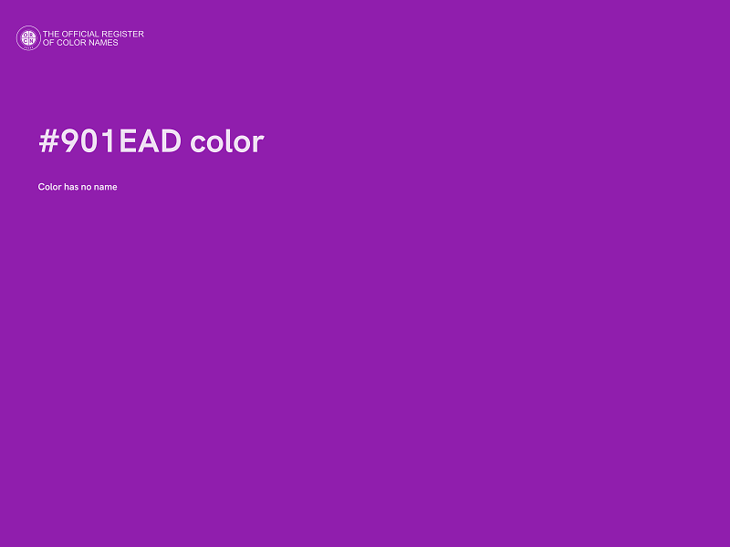 #901EAD color image