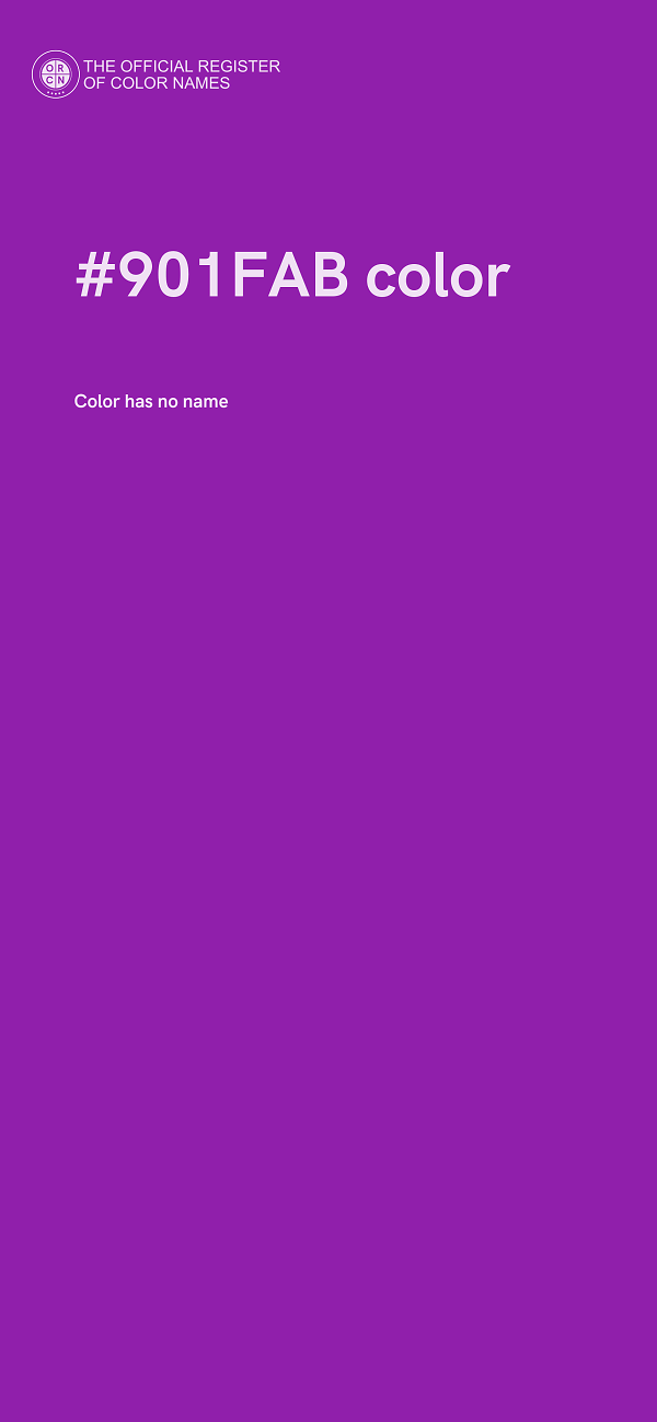 #901FAB color image