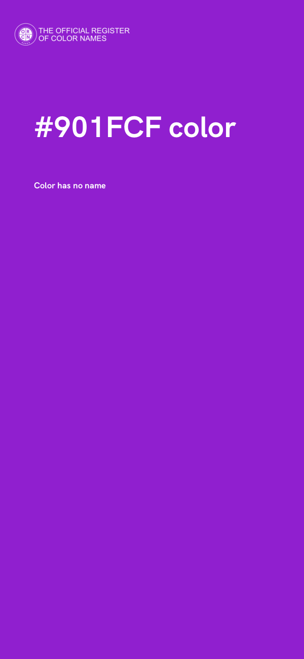 #901FCF color image