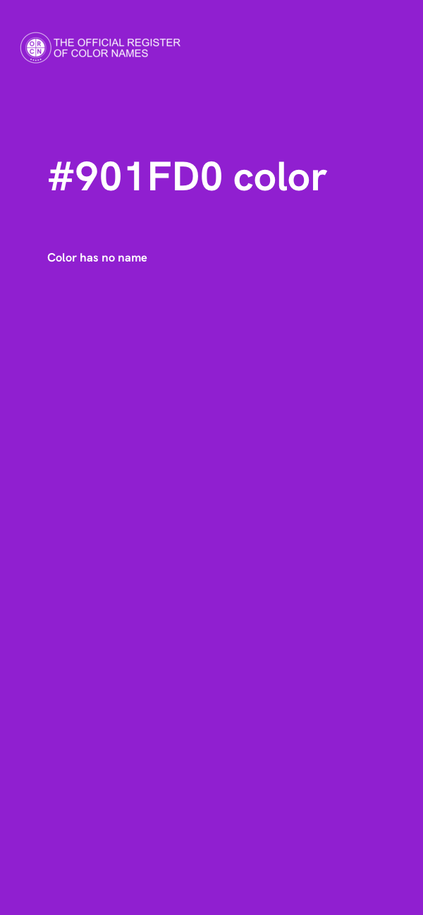#901FD0 color image
