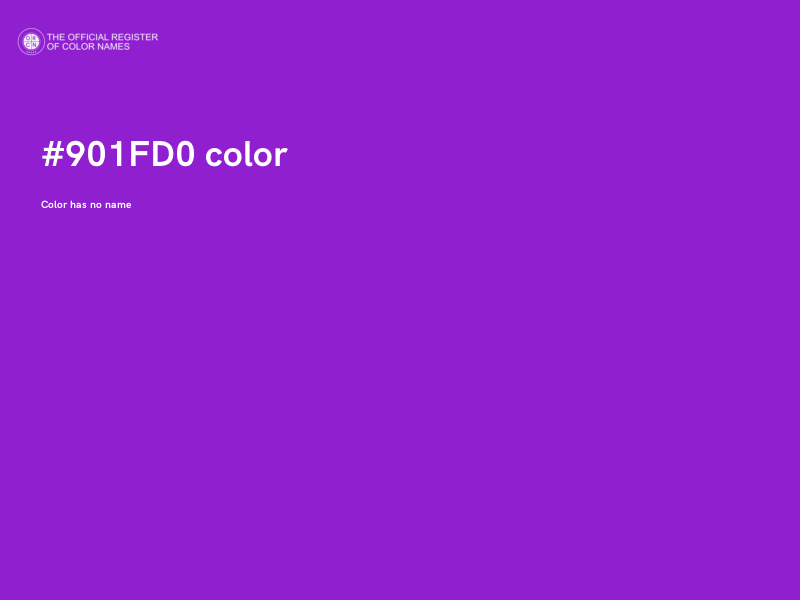 #901FD0 color image