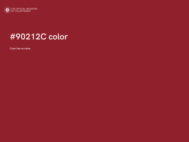 #90212C color image