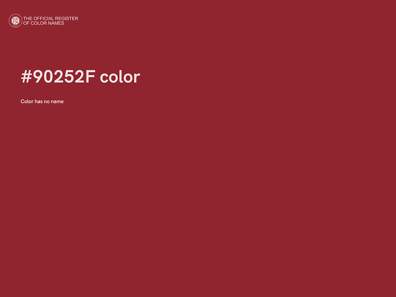 #90252F color image