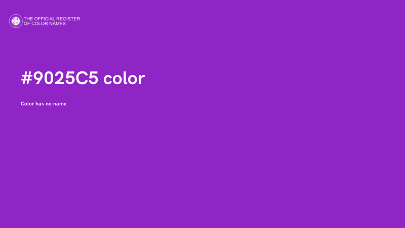 #9025C5 color image