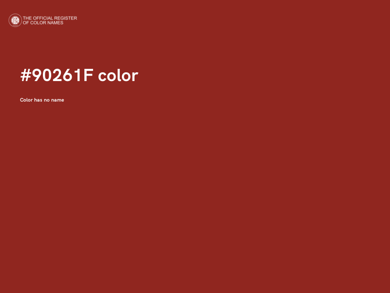 #90261F color image