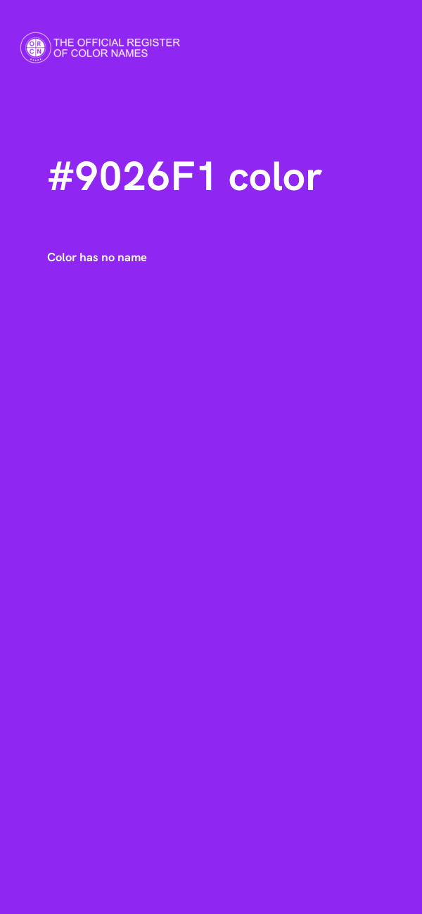 #9026F1 color image