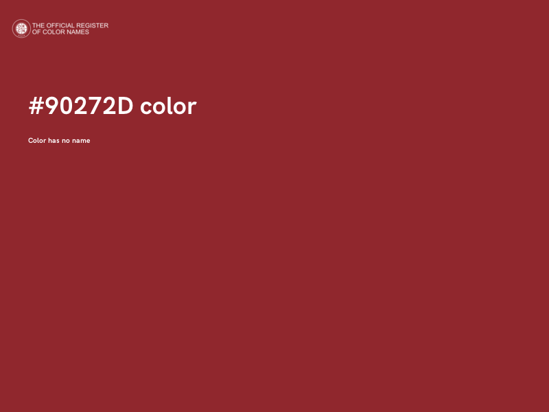 #90272D color image