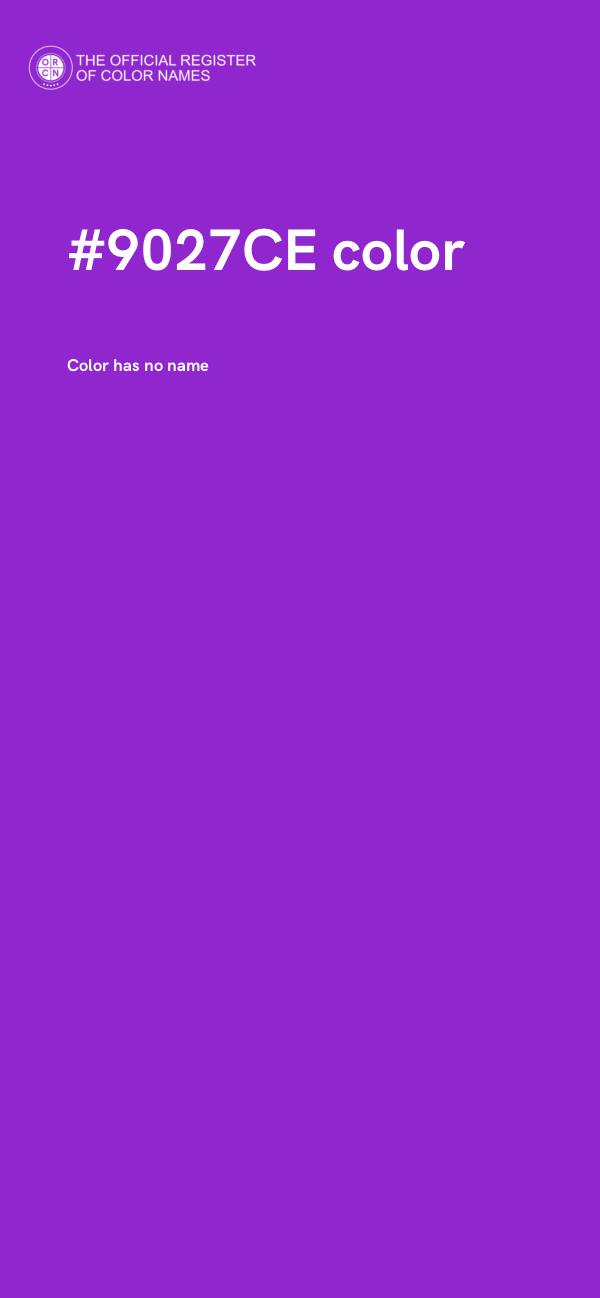 #9027CE color image