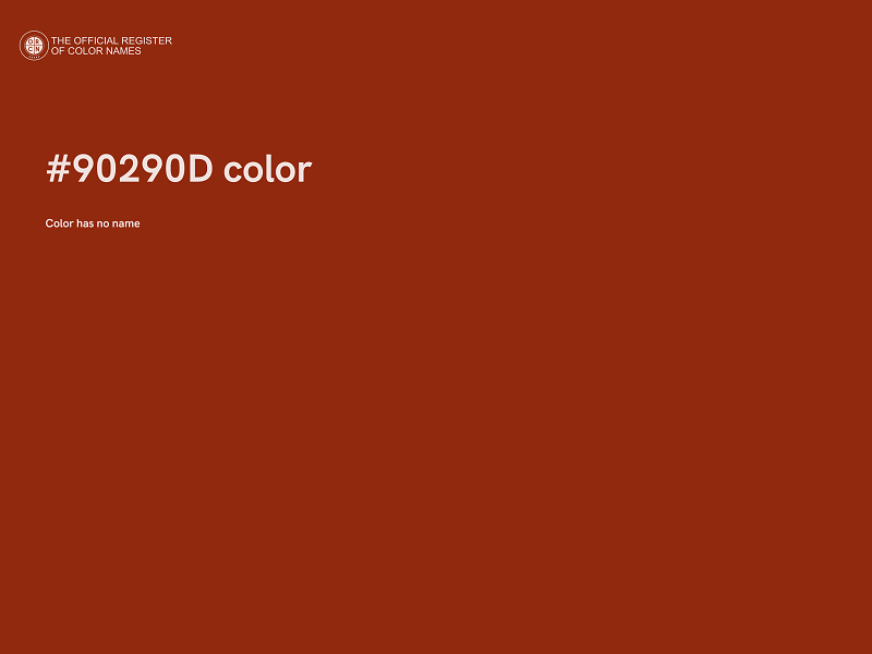 #90290D color image