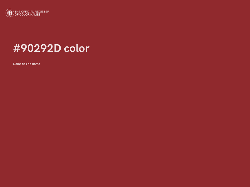 #90292D color image