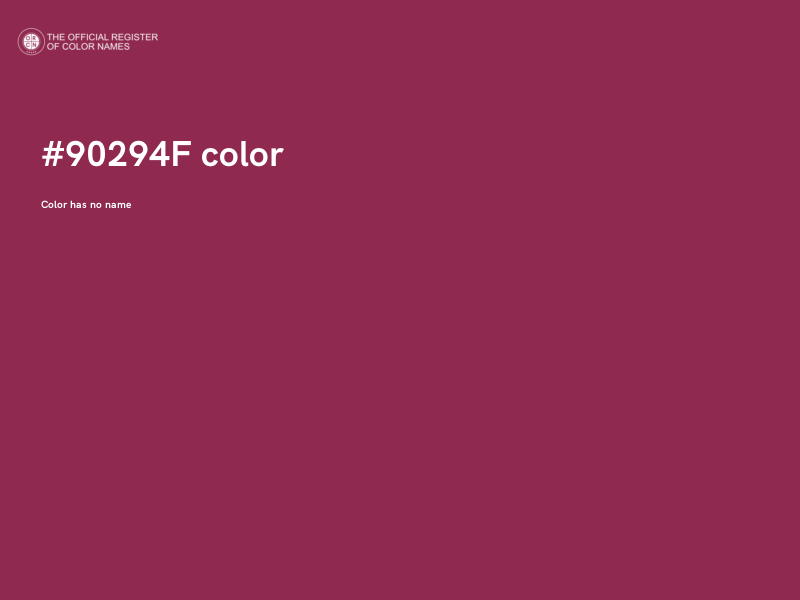 #90294F color image