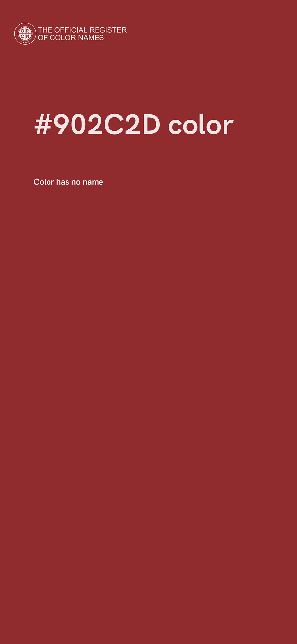 #902C2D color image