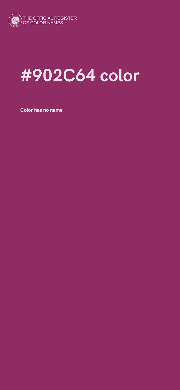 #902C64 color image
