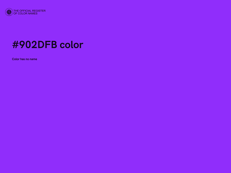 #902DFB color image