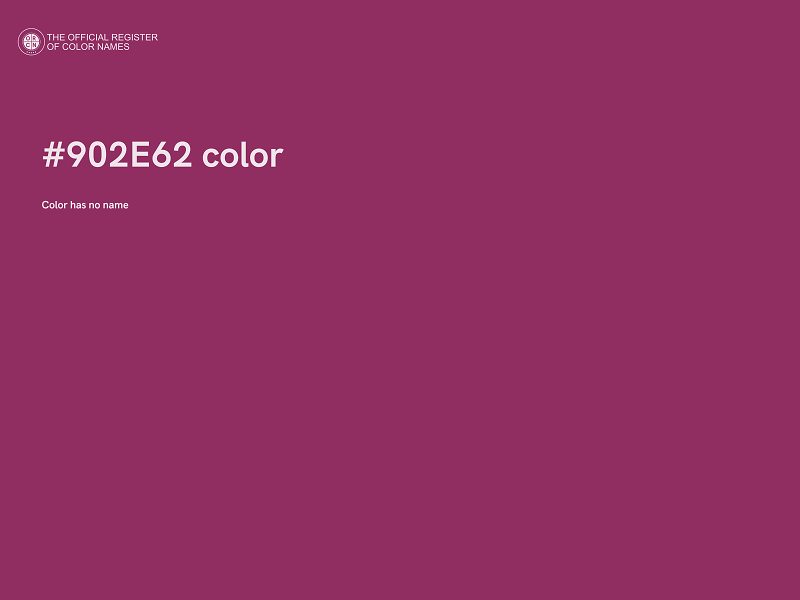 #902E62 color image