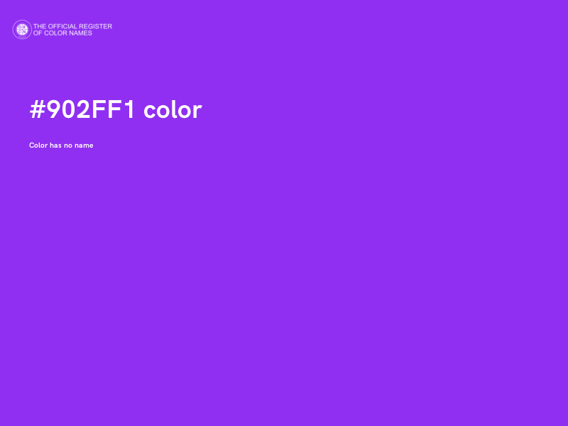 #902FF1 color image