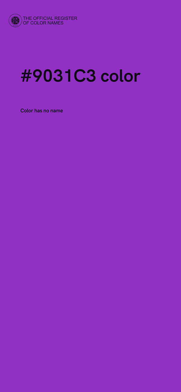 #9031C3 color image