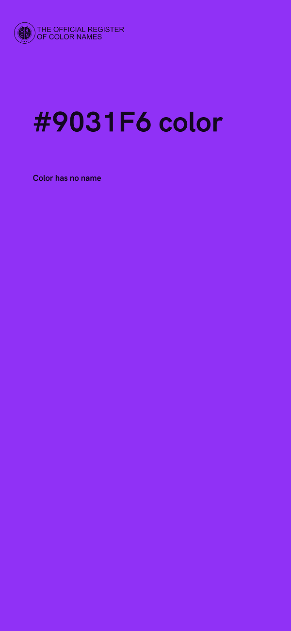 #9031F6 color image
