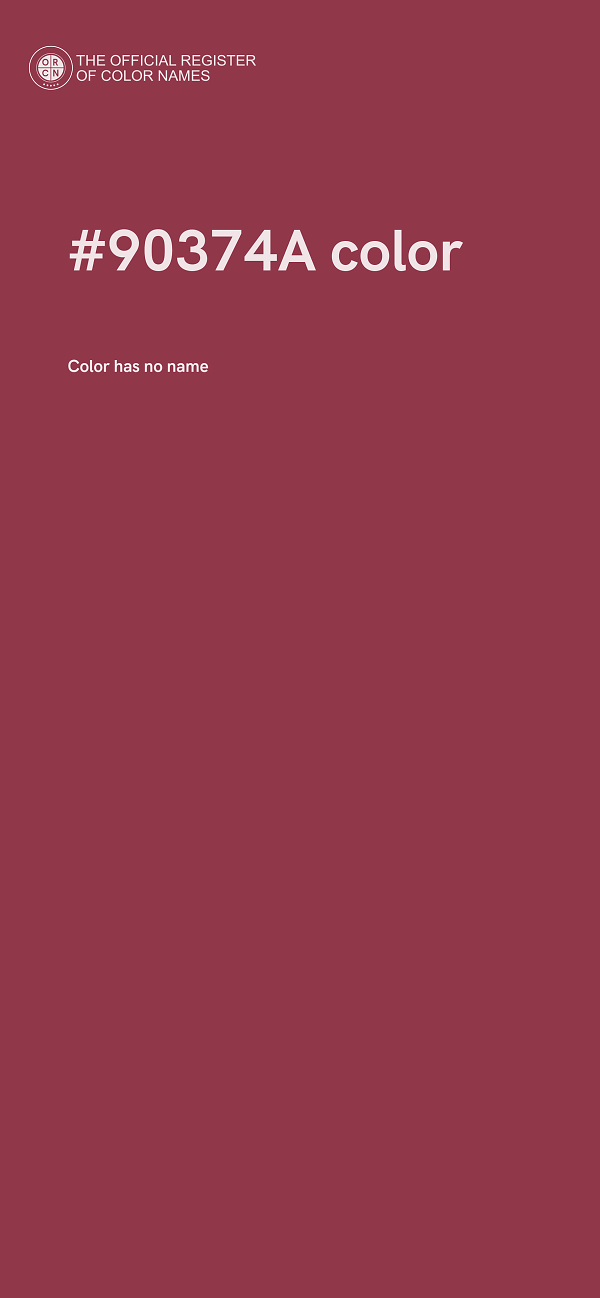 #90374A color image