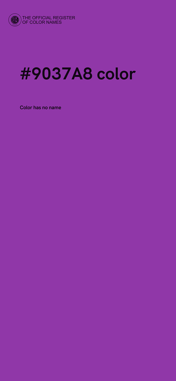 #9037A8 color image