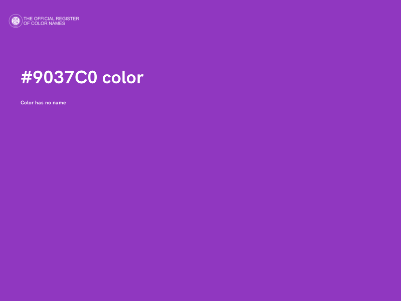 #9037C0 color image