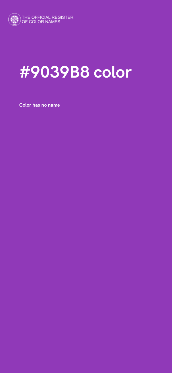 #9039B8 color image