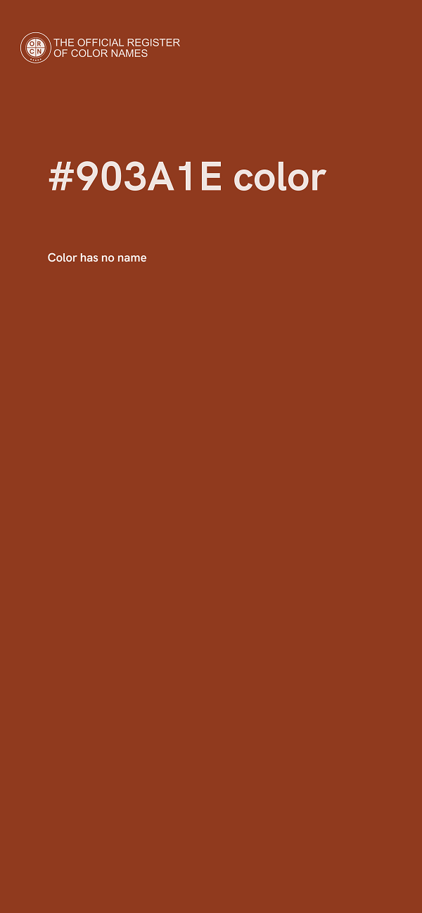 #903A1E color image
