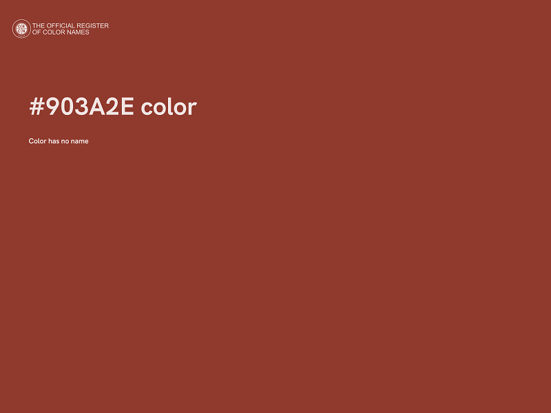 #903A2E color image