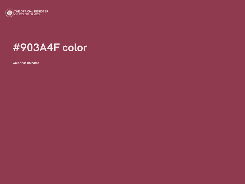 #903A4F color image