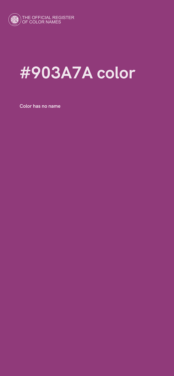 #903A7A color image